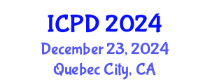 International Conference on Population and Development (ICPD) December 23, 2024 - Quebec City, Canada