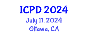 International Conference on Population and Development (ICPD) July 11, 2024 - Ottawa, Canada