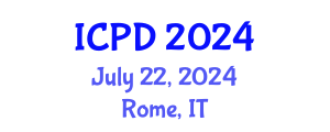 International Conference on Population and Development (ICPD) July 22, 2024 - Rome, Italy