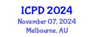 International Conference on Population and Development (ICPD) November 07, 2024 - Melbourne, Australia