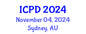 International Conference on Population and Development (ICPD) November 04, 2024 - Sydney, Australia