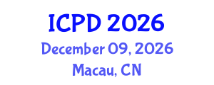 International Conference on Population and Development (ICPD) December 09, 2026 - Macau, China International Conference on Population and Development (ICPD) December 09, 2026 - Macau, China