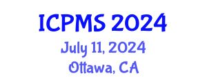 International Conference on Port and Maritime Security (ICPMS) July 12, 2024 - Ottawa, Canada