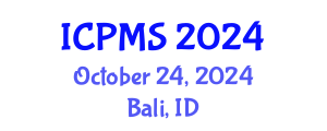 International Conference on Port and Maritime Security (ICPMS) October 25, 2024 - Bali, Indonesia