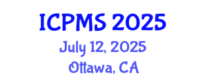 International Conference on Port and Maritime Security (ICPMS) July 12, 2025 - Ottawa, Canada