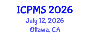 International Conference on Port and Maritime Security (ICPMS) July 12, 2026 - Ottawa, Canada