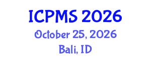 International Conference on Port and Maritime Security (ICPMS) October 25, 2026 - Bali, Indonesia