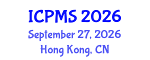 International Conference on Port and Maritime Security (ICPMS) September 27, 2026 - Hong Kong, China International Conference on Port and Maritime Security (ICPMS) September 27, 2026 - Hong Kong, China