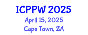 International Conference on Positive Psychology and Wellbeing (ICPPW) April 15, 2025 - Cape Town, South Africa