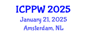 International Conference on Positive Psychology and Wellbeing (ICPPW) January 21, 2025 - Amsterdam, Netherlands