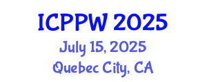 International Conference on Positive Psychology and Wellbeing (ICPPW) July 15, 2025 - Quebec City, Canada