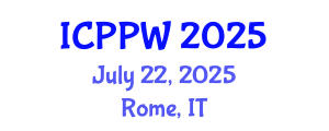 International Conference on Positive Psychology and Wellbeing (ICPPW) July 22, 2025 - Rome, Italy