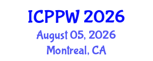 International Conference on Positive Psychology and Wellbeing (ICPPW) August 05, 2026 - Montreal, Canada International Conference on Positive Psychology and Wellbeing (ICPPW) August 05, 2026 - Montreal, Canada