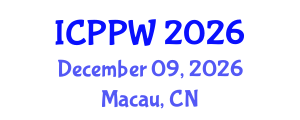 International Conference on Positive Psychology and Wellbeing (ICPPW) December 09, 2026 - Macau, China International Conference on Positive Psychology and Wellbeing (ICPPW) December 09, 2026 - Macau, China