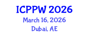 International Conference on Positive Psychology and Wellbeing (ICPPW) March 16, 2026 - Dubai, United Arab Emirates International Conference on Positive Psychology and Wellbeing (ICPPW) March 16, 2026 - Dubai, United Arab Emirates