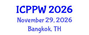 International Conference on Positive Psychology and Wellbeing (ICPPW) November 29, 2026 - Bangkok, Thailand International Conference on Positive Psychology and Wellbeing (ICPPW) November 29, 2026 - Bangkok, Thailand