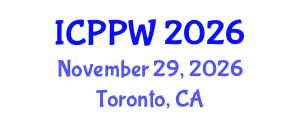 International Conference on Positive Psychology and Wellbeing (ICPPW) November 29, 2026 - Toronto, Canada International Conference on Positive Psychology and Wellbeing (ICPPW) November 29, 2026 - Toronto, Canada