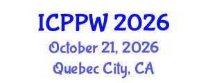 International Conference on Positive Psychology and Wellbeing (ICPPW) October 21, 2026 - Quebec City, Canada International Conference on Positive Psychology and Wellbeing (ICPPW) October 21, 2026 - Quebec City, Canada