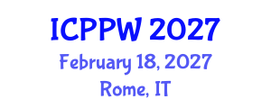 International Conference on Positive Psychology and Wellbeing (ICPPW) February 18, 2027 - Rome, Italy International Conference on Positive Psychology and Wellbeing (ICPPW) February 18, 2027 - Rome, Italy