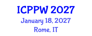 International Conference on Positive Psychology and Wellbeing (ICPPW) January 18, 2027 - Rome, Italy International Conference on Positive Psychology and Wellbeing (ICPPW) January 18, 2027 - Rome, Italy