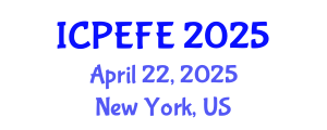 International Conference on Postharvest Engineering and Food Engineering (ICPEFE) April 22, 2025 - New York, United States