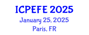 International Conference on Postharvest Engineering and Food Engineering (ICPEFE) January 25, 2025 - Paris, France