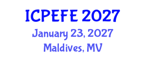 International Conference on Postharvest Engineering and Food Engineering (ICPEFE) January 23, 2027 - Maldives, Maldives International Conference on Postharvest Engineering and Food Engineering (ICPEFE) January 23, 2027 - Maldives, Maldives