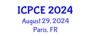 International Conference on Power and Control Engineering (ICPCE) August 29, 2024 - Paris, France
