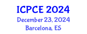 International Conference on Power and Control Engineering (ICPCE) December 23, 2024 - Barcelona, Spain