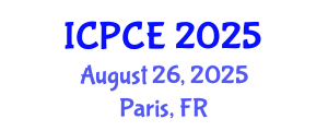 International Conference on Power and Control Engineering (ICPCE) August 26, 2025 - Paris, France