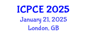 International Conference on Power and Control Engineering (ICPCE) January 21, 2025 - London, United Kingdom