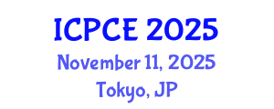 International Conference on Power and Control Engineering (ICPCE) November 11, 2025 - Tokyo, Japan