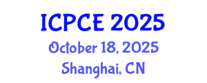 International Conference on Power and Control Engineering (ICPCE) October 18, 2025 - Shanghai, China