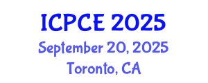 International Conference on Power and Control Engineering (ICPCE) September 20, 2025 - Toronto, Canada