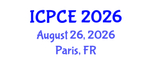 International Conference on Power and Control Engineering (ICPCE) August 26, 2026 - Paris, France