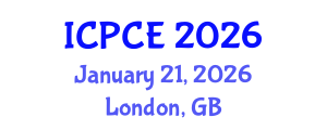 International Conference on Power and Control Engineering (ICPCE) January 21, 2026 - London, United Kingdom