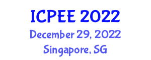 International Conference on Power and Electrical Engineering (ICPEE) December 29, 2022 - Singapore, Singapore