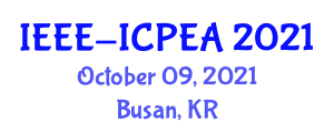 International Conference on Power and Energy Applications (IEEE-ICPEA) October 09, 2021 - Busan, Republic of Korea
