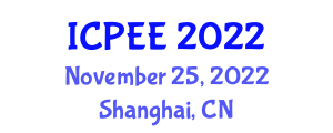 International Conference on Power and Energy Engineering (ICPEE) November 25, 2022 - Shanghai, China