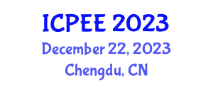 International Conference on Power and Energy Engineering (ICPEE) December 22, 2023 - Chengdu, China International Conference on Power and Energy Engineering (ICPEE) December 22, 2023 - Chengdu, China