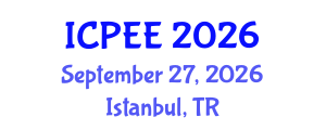 International Conference on Power and Energy Engineering (ICPEE) September 27, 2026 - Istanbul, Turkey