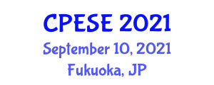International Conference on Power and Energy Systems Engineering (CPESE) September 10, 2021 - Fukuoka, Japan