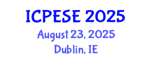 International Conference on Power and Energy Systems Engineering (ICPESE) August 23, 2025 - Dublin, Ireland