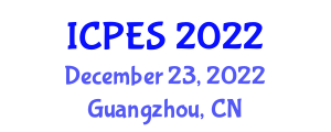 International Conference on Power and Energy Systems (ICPES) December 23, 2022 - Guangzhou, China