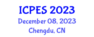 International Conference on Power and Energy Systems (ICPES) December 08, 2023 - Chengdu, China International Conference on Power and Energy Systems (ICPES) December 08, 2023 - Chengdu, China