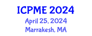 International Conference on Power and Mechanical Engineering (ICPME) April 25, 2024 - Marrakesh, Morocco
