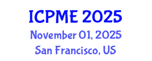 International Conference on Power and Mechanical Engineering (ICPME) November 01, 2025 - San Francisco, United States