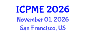 International Conference on Power and Mechanical Engineering (ICPME) November 01, 2026 - San Francisco, United States