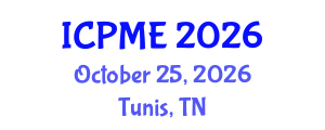 International Conference on Power and Mechanical Engineering (ICPME) October 25, 2026 - Tunis, Tunisia International Conference on Power and Mechanical Engineering (ICPME) October 25, 2026 - Tunis, Tunisia