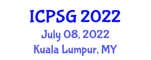 International Conference on Power and Smart Grid (ICPSG) July 08, 2022 - Kuala Lumpur, Malaysia